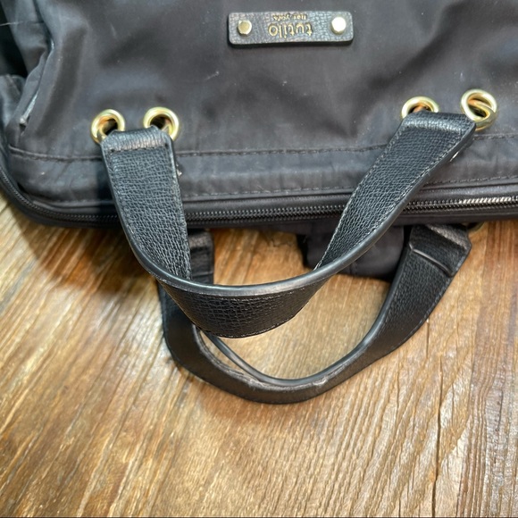 ⬇️ Tutilo Pivot Collection Black Nylon Backpack Handbag - Picture 4 of 8